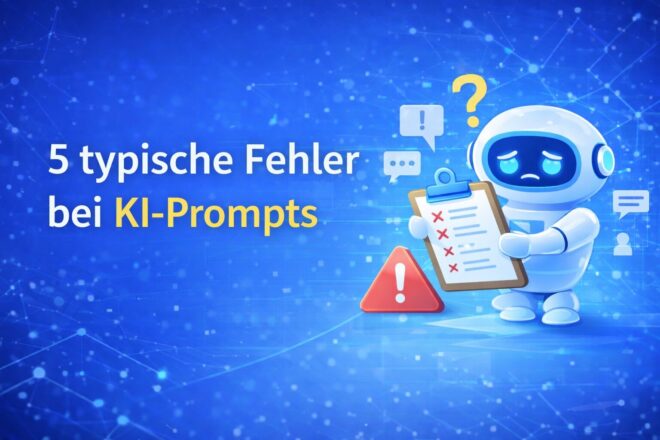 5 typische Fehler bei KI-Prompts