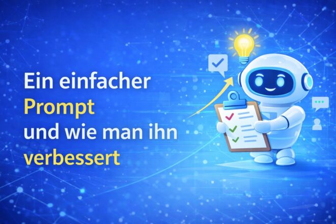 Ein einfacher Prompt und wie man ihn verbessert