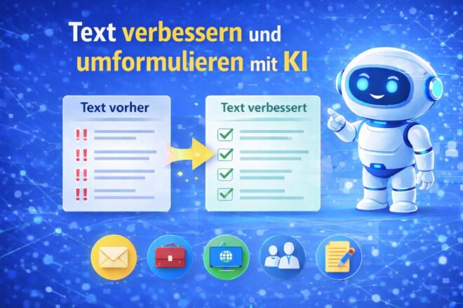 Text verbessern und umformulieren mit KI